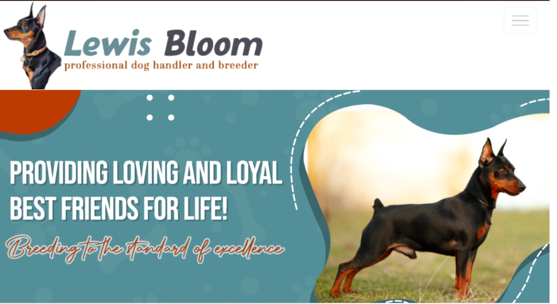 Lewis Bloom Dog Breeder Homepage